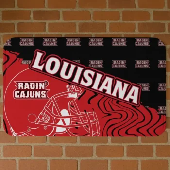 Louisiana Ragin' Cajuns Football Pride Red Doormat