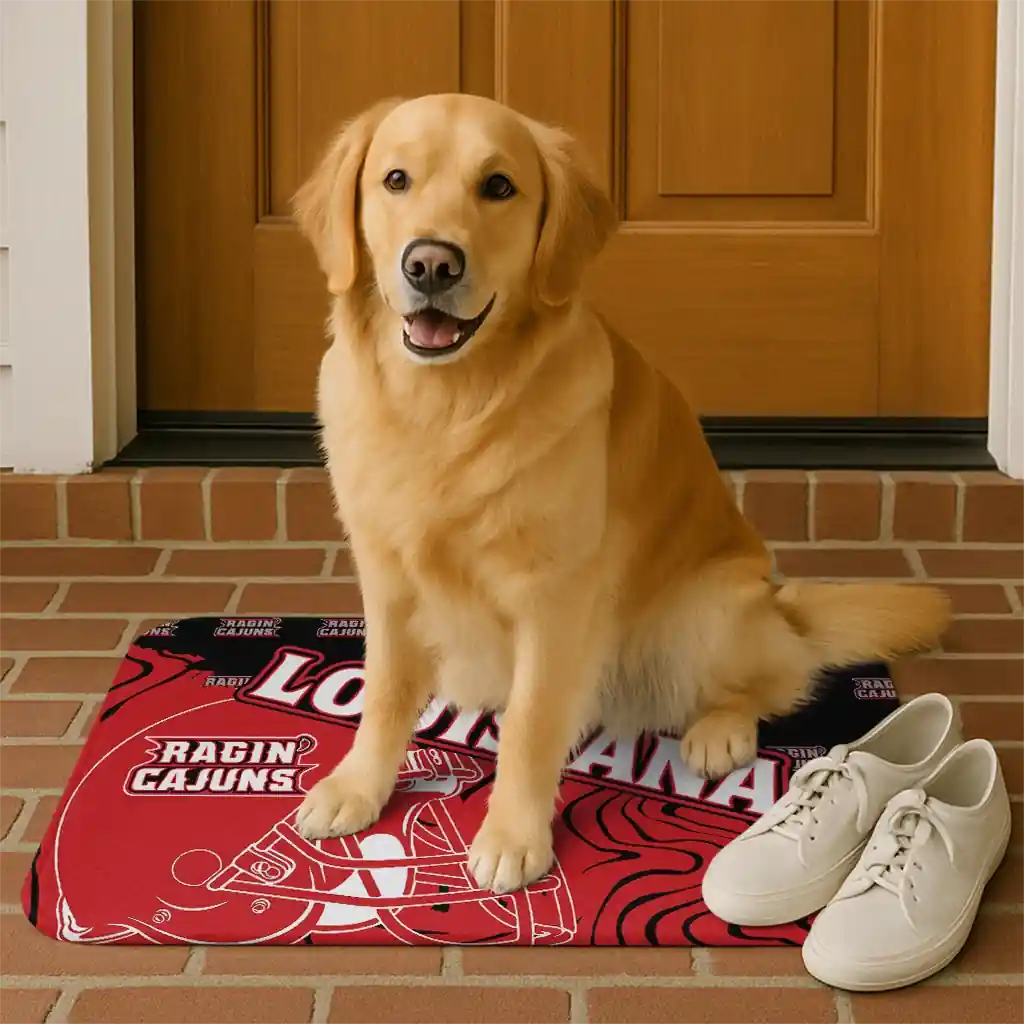 louisiana-ragin-cajuns-football-pride-red-doormat-high-quality.webp