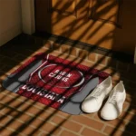 louisiana-ragin-cajuns-hexagon-oval-red-doormat-best-selling.webp