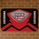 Louisiana Ragin' Cajuns Ninja Mesh Red Doormat