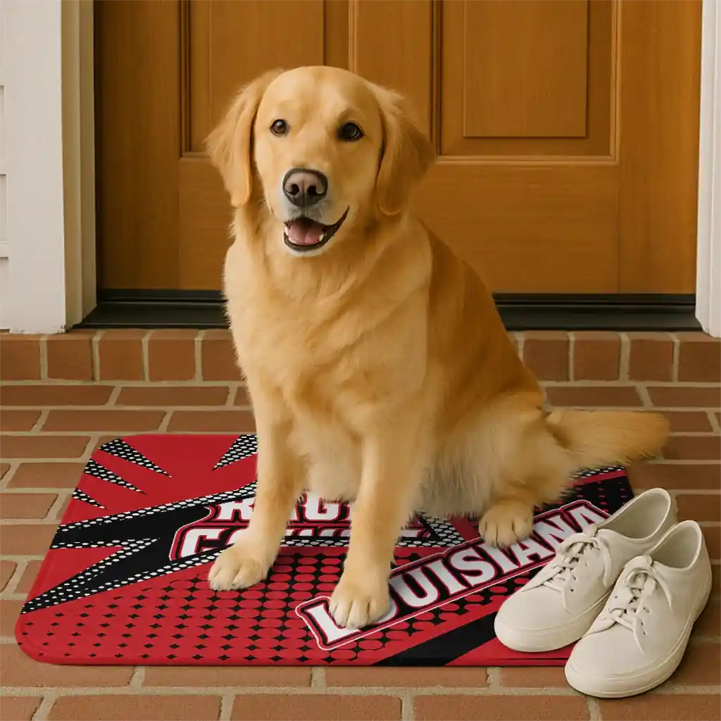louisiana-ragin-cajuns-sharp-flash-red-doormat-high-quality.webp