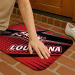 louisiana-ragin-cajuns-sharp-flash-red-doormat-best-selling.webp