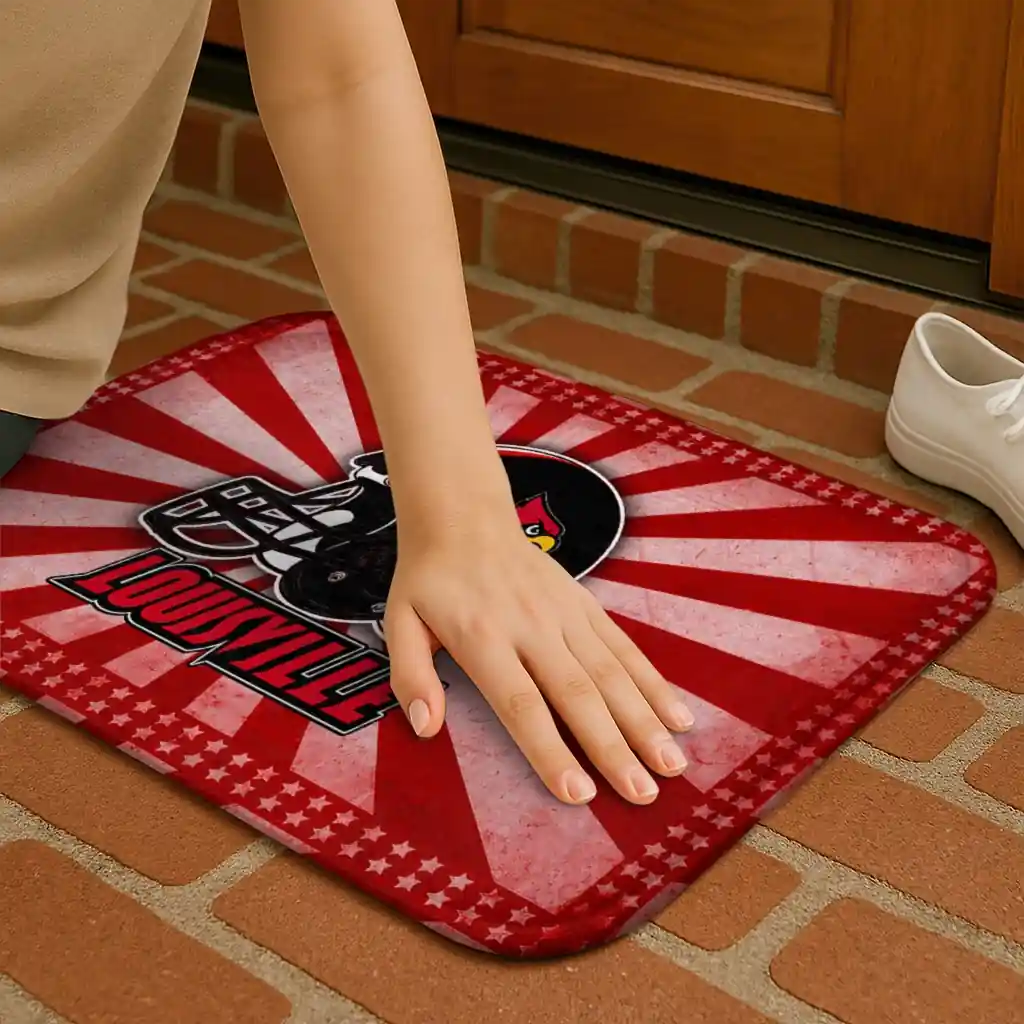 louisville-cardinals-helmet-centerpiece-red-doormat-premium-grade.webp