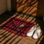louisville-cardinals-layered-lines-red-doormat-best-selling.webp