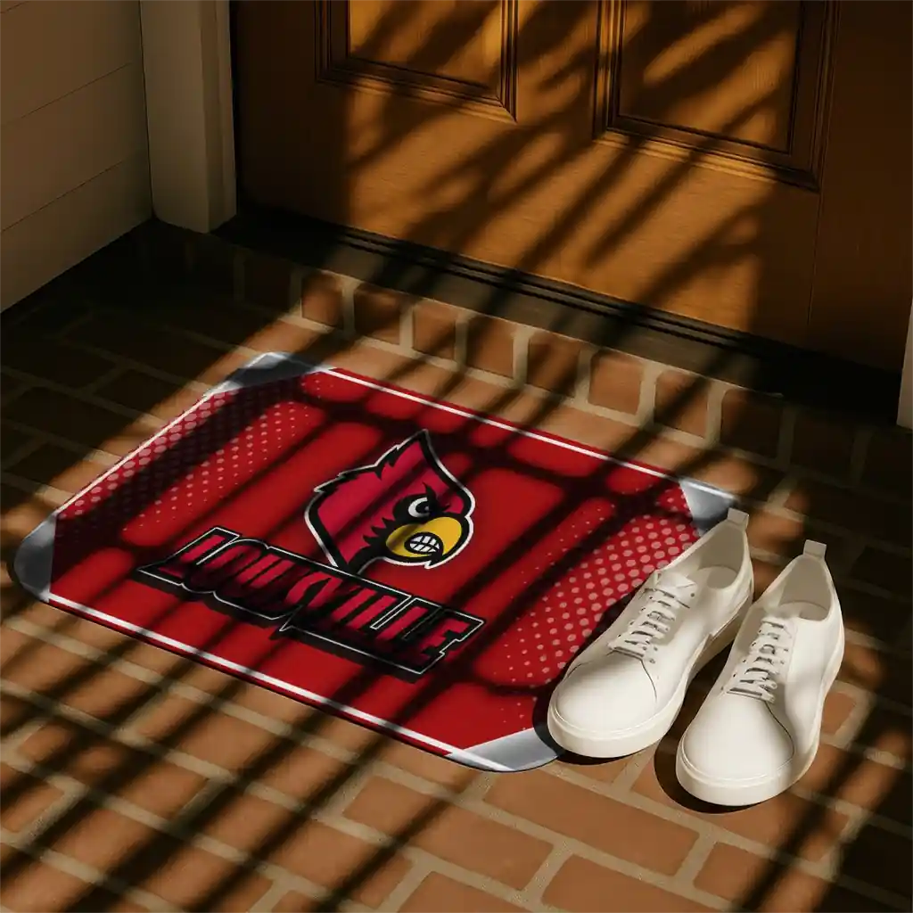 louisville-cardinals-silver-halftone-red-doormat-trendy.webp