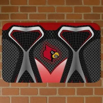 Louisville Cardinals Torso Pattern Black Crocs Doormat