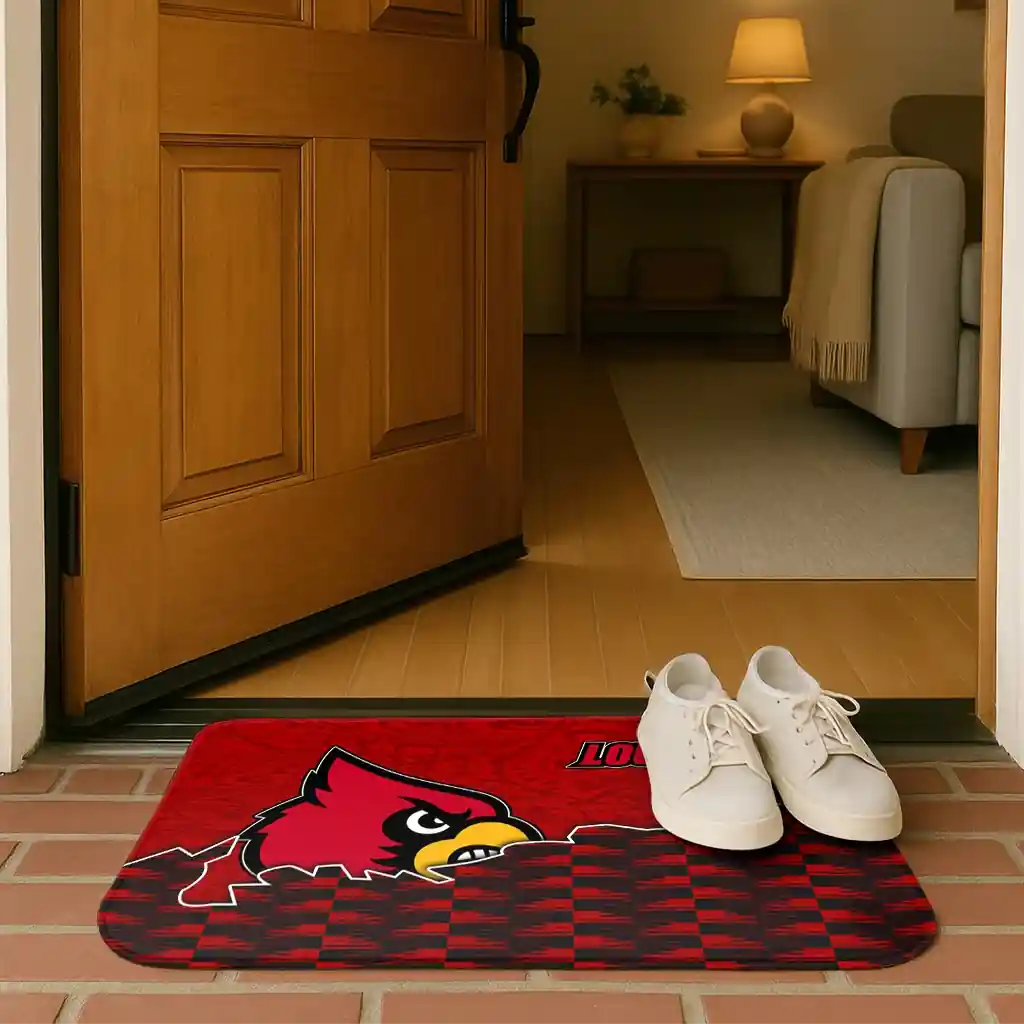 louisville-cardinals-tribal-detailing-red-black-doormat-fashion-forward.webp