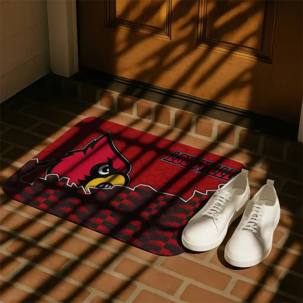 louisville-cardinals-tribal-detailing-red-black-doormat-trendy.webp