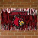 Louisville Cardinals Vertical Flow Red Doormat