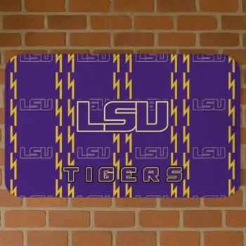 LSU Tigers Bolt Row Purple Doormat