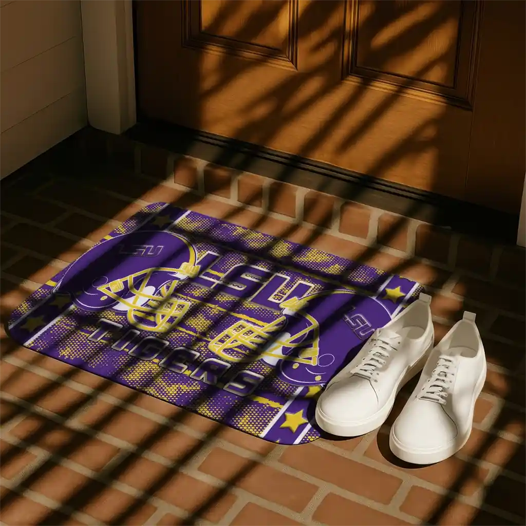 lsu-tigers-helmet-illustration-purple-doormat-trendy.webp