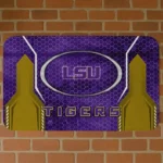 LSU Tigers Hexagon Oval Purple Doormat