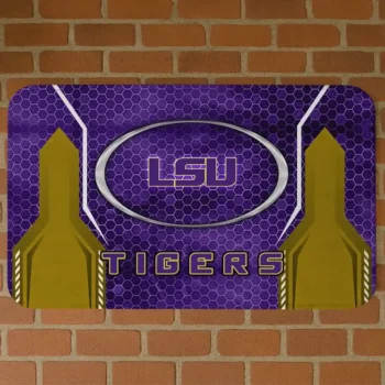 LSU Tigers Hexagon Oval Purple Doormat