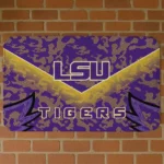 LSU Tigers Layered Lines Purple Doormat