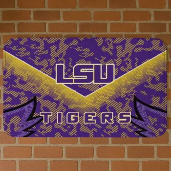 LSU Tigers Layered Lines Purple Doormat