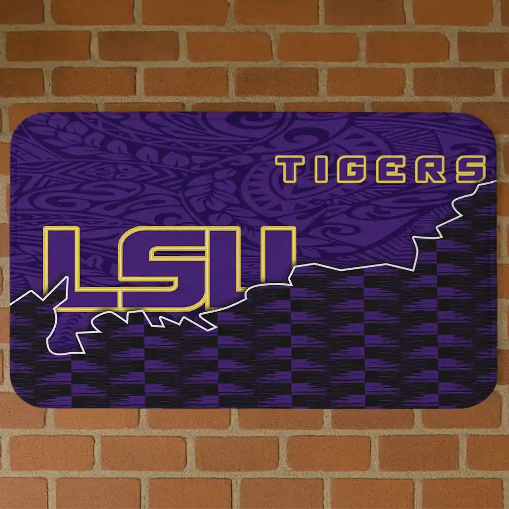 lsu-tigers-tribal-detailing-purple-black-doormat-best-selling.webp lsu tigers tribal detailing purple black doormat best selling