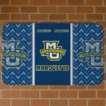 Marquette Golden Eagles Chevron Stack Blue Doormat