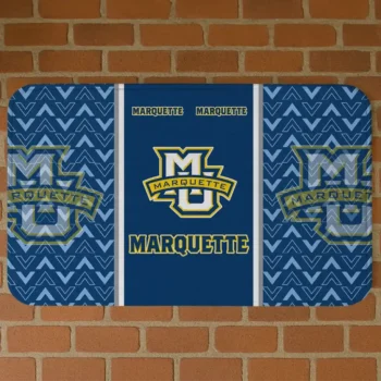 Marquette Golden Eagles Chevron Stack Blue Doormat