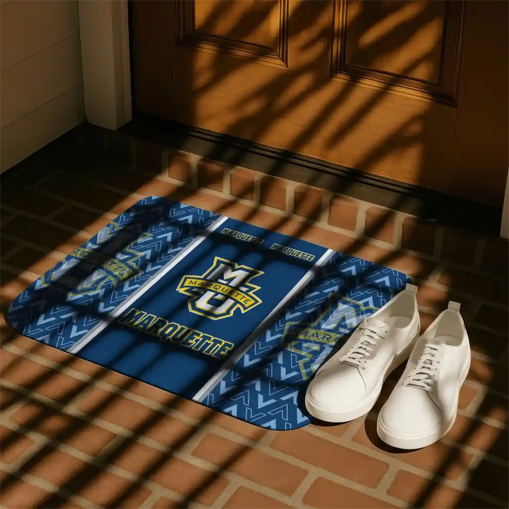 marquette-golden-eagles-chevron-stack-blue-doormat-trendy.webp