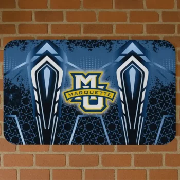 Marquette Golden Eagles Graphic Stripes Blue Doormat