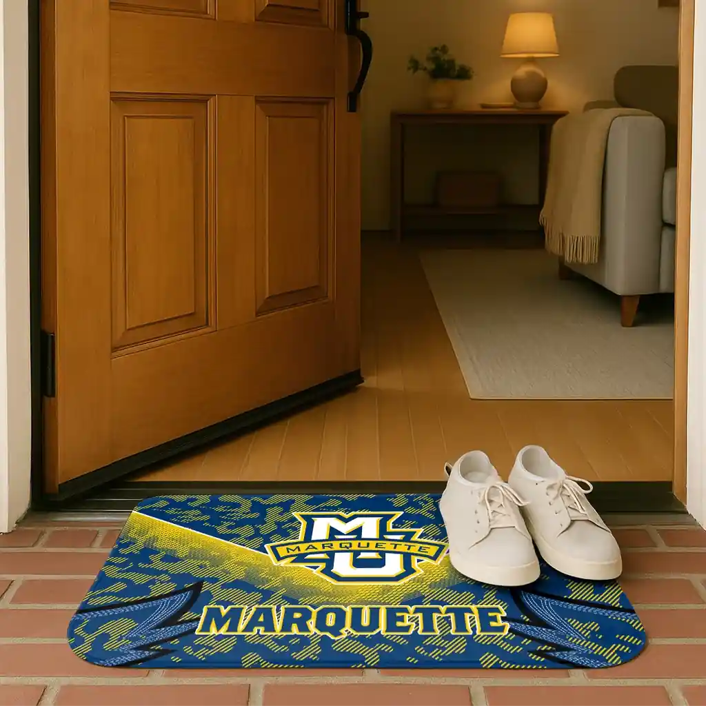 marquette-golden-eagles-layered-lines-blue-doormat-fashion-forward.webp