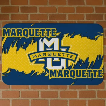 Marquette Golden Eagles Plate Rip Blue Doormat