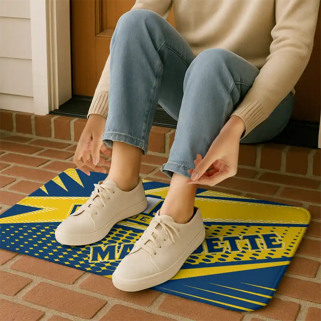 marquette-golden-eagles-sharp-flash-blue-doormat-top-rated.webp