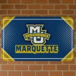 Marquette Golden Eagles Silver Halftone Blue Doormat