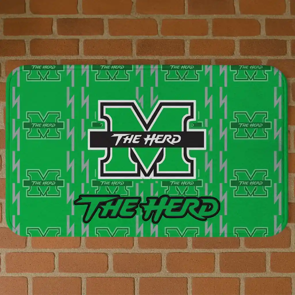 marshall-thundering-herd-bolt-row-green-doormat-best-selling.webp marshall thundering herd bolt row green doormat best selling