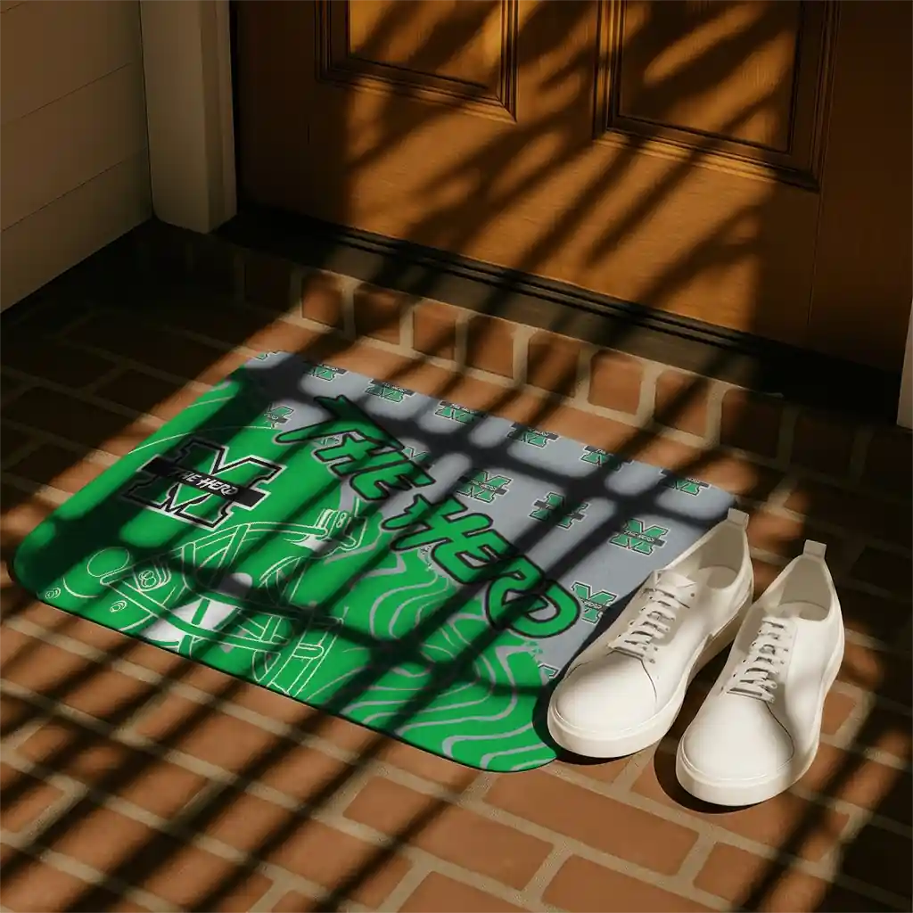 marshall-thundering-herd-football-pride-green-doormat-trendy.webp