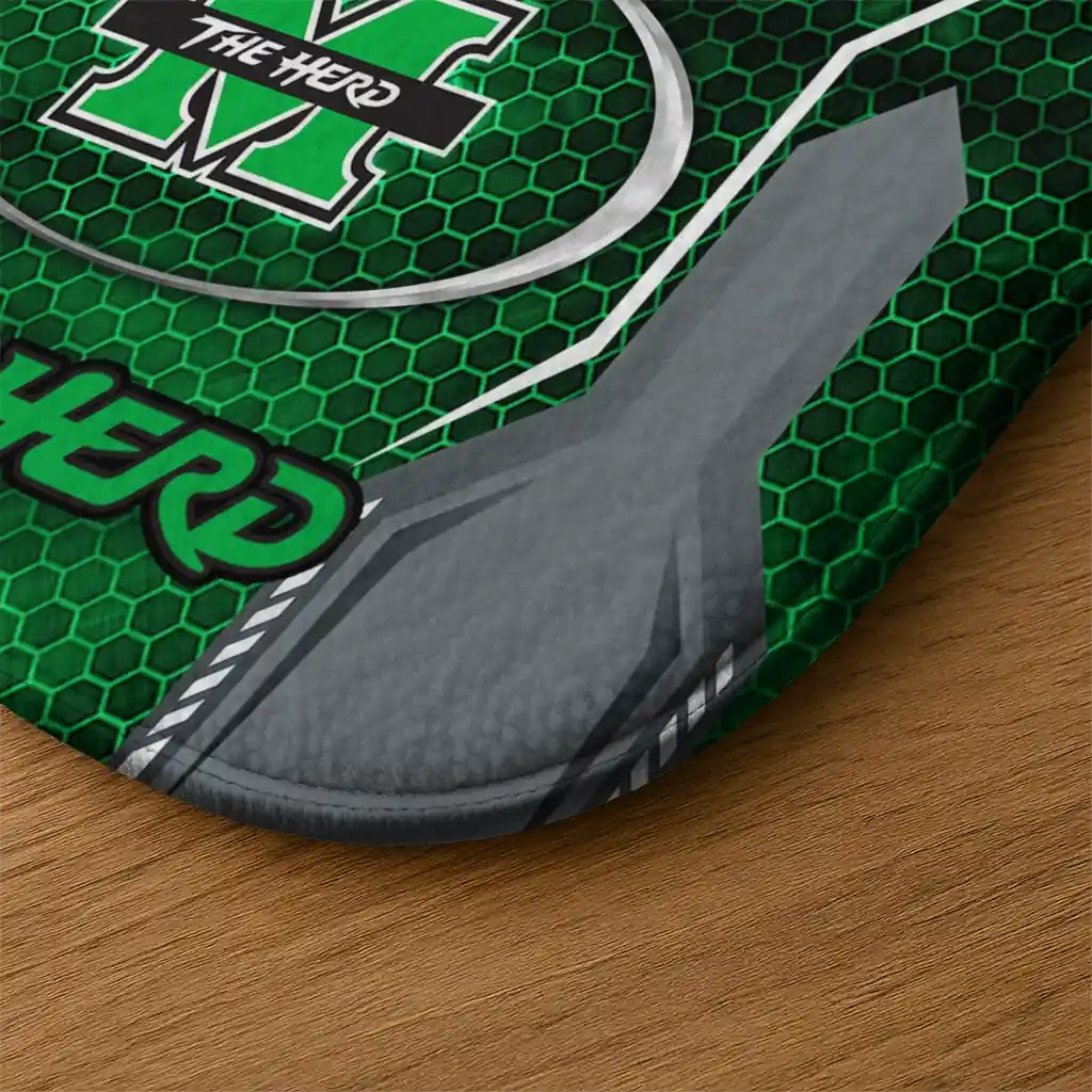 marshall-thundering-herd-hexagon-oval-green-doormat-latest-model.webp