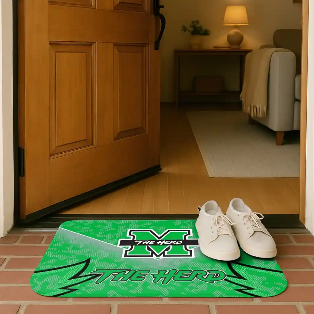 marshall-thundering-herd-layered-lines-green-doormat-fashion-forward.webp