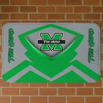 Marshall Thundering Herd Ninja Mesh Green Doormat