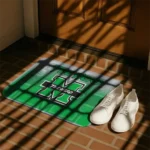 marshall-thundering-herd-pixel-blur-green-doormat-best-selling.webp
