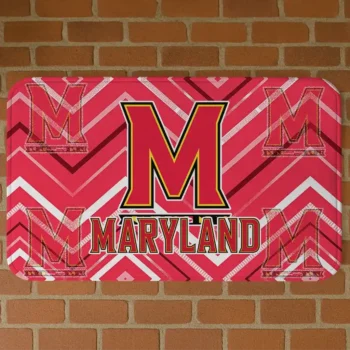 Maryland Terrapins Chevron Geometrics Red Doormat