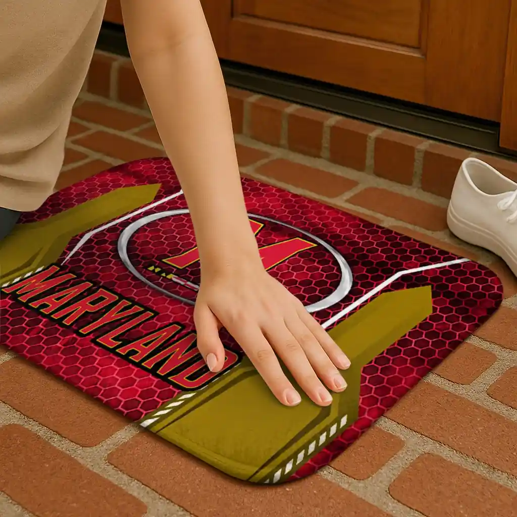 maryland-terrapins-hexagon-oval-red-doormat-premium-grade.webp