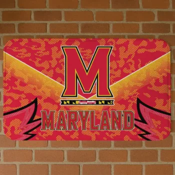 Maryland Terrapins Layered Lines Red Doormat