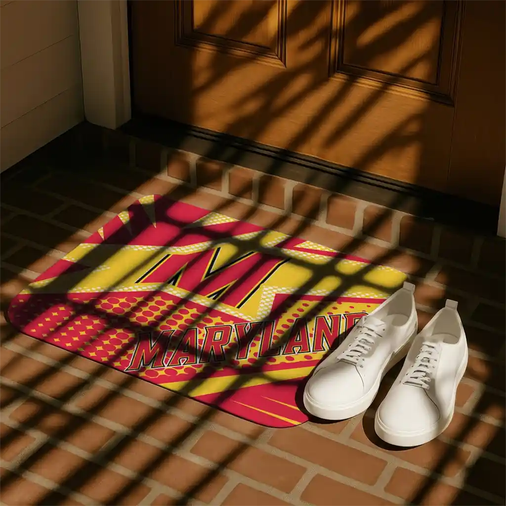 maryland-terrapins-sharp-flash-red-doormat-trendy.webp