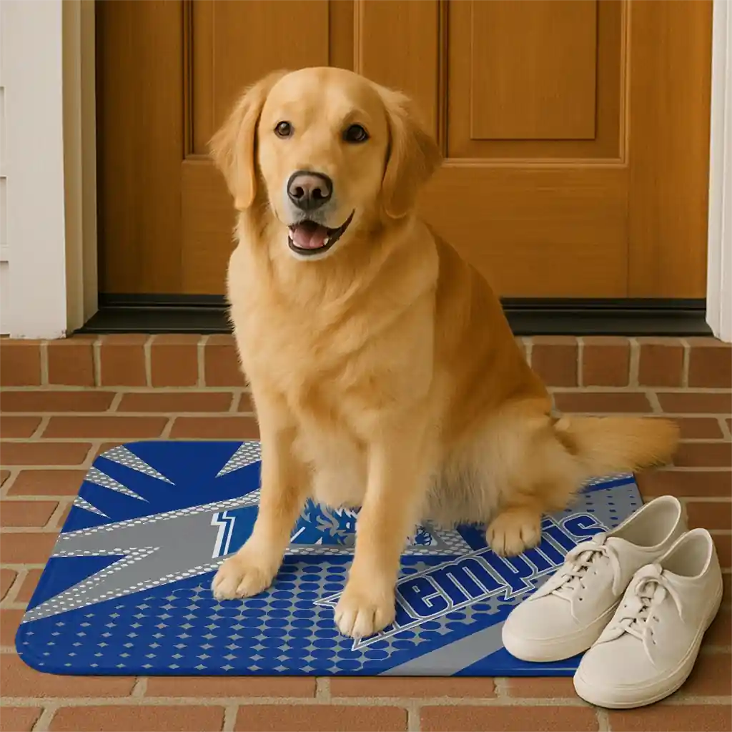 memphis-tigers-sharp-flash-blue-doormat-high-quality.webp