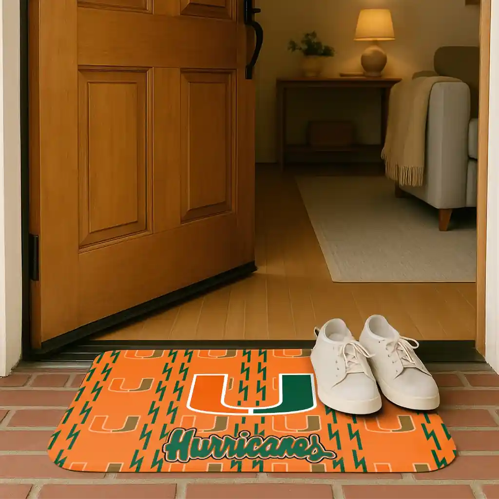 miami-hurricanes-bolt-row-orange-doormat-fashion-forward.webp