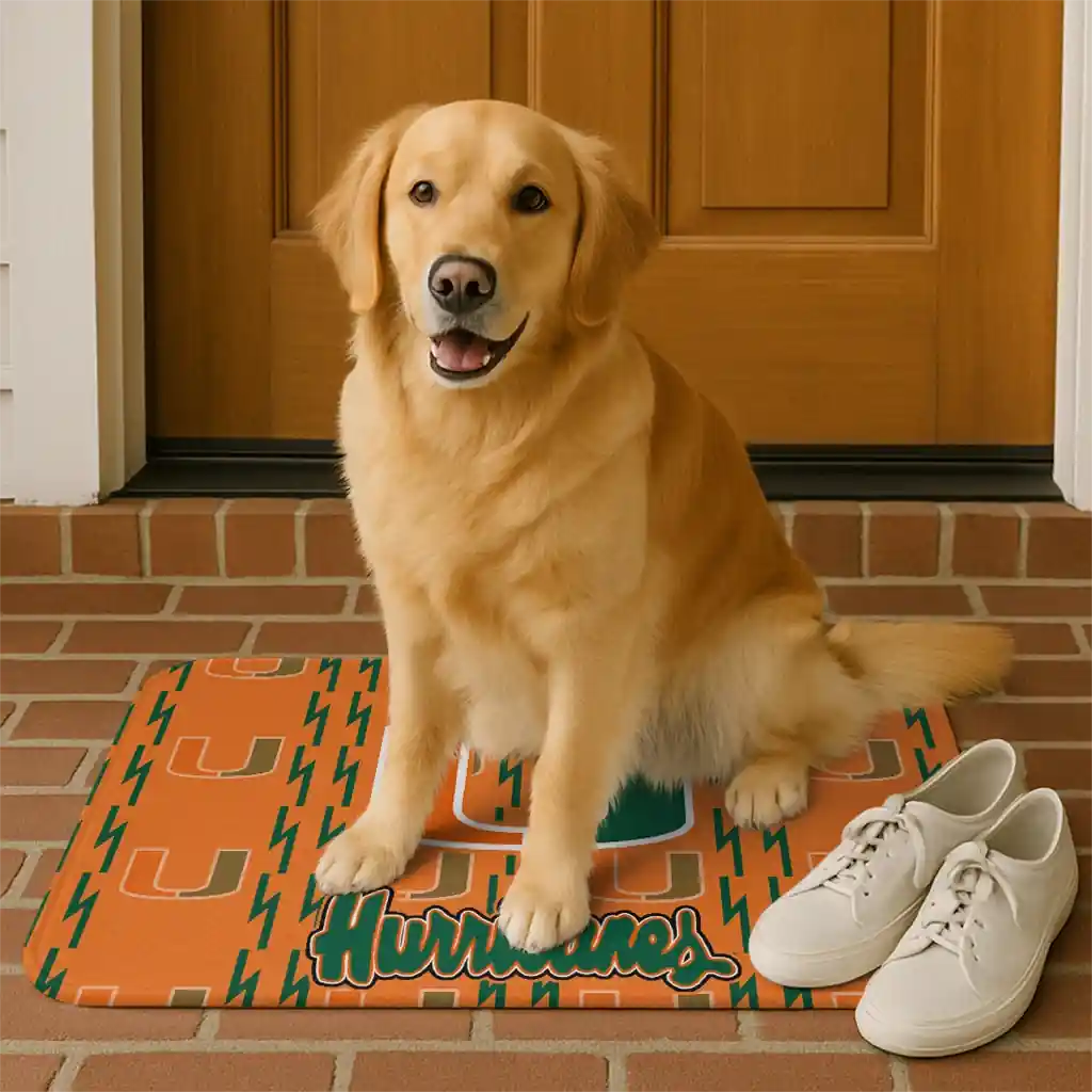 miami-hurricanes-bolt-row-orange-doormat-high-quality.webp
