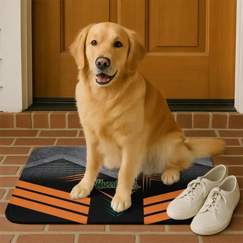 miami-hurricanes-chevron-points-orange-black-doormat-high-quality.webp