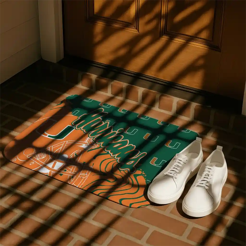 miami-hurricanes-football-pride-orange-doormat-trendy.webp