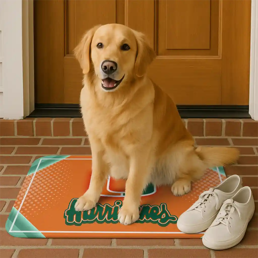 miami-hurricanes-silver-halftone-orange-doormat-high-quality.webp