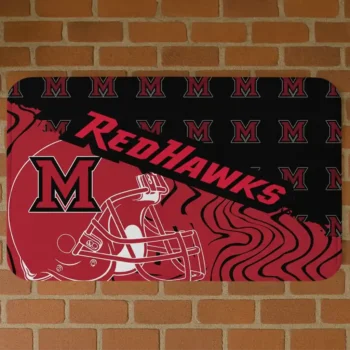 Miami RedHawks Football Pride Red Doormat