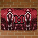 Miami RedHawks Graphic Stripes Red Doormat