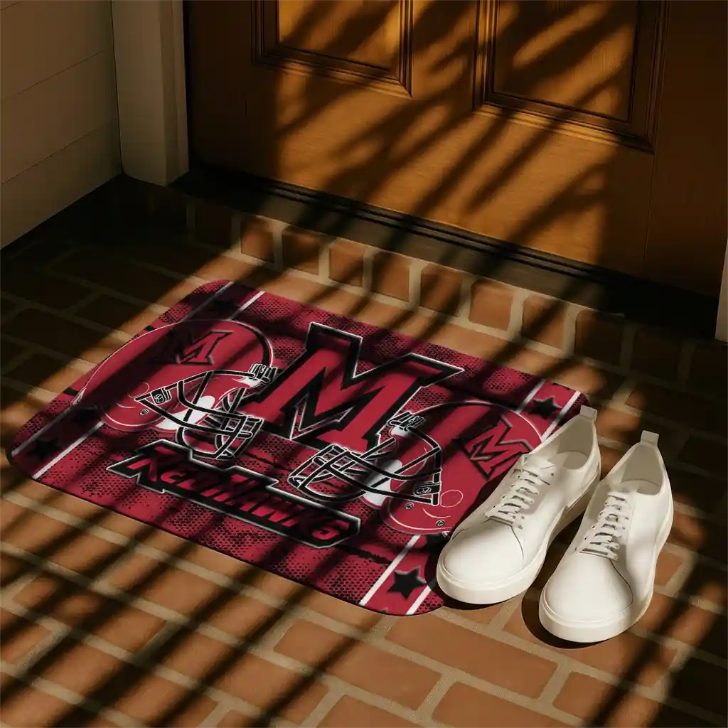 miami-redhawks-helmet-illustration-red-doormat-trendy.webp
