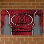 miami-redhawks-hexagon-oval-red-doormat-best-selling.webp
