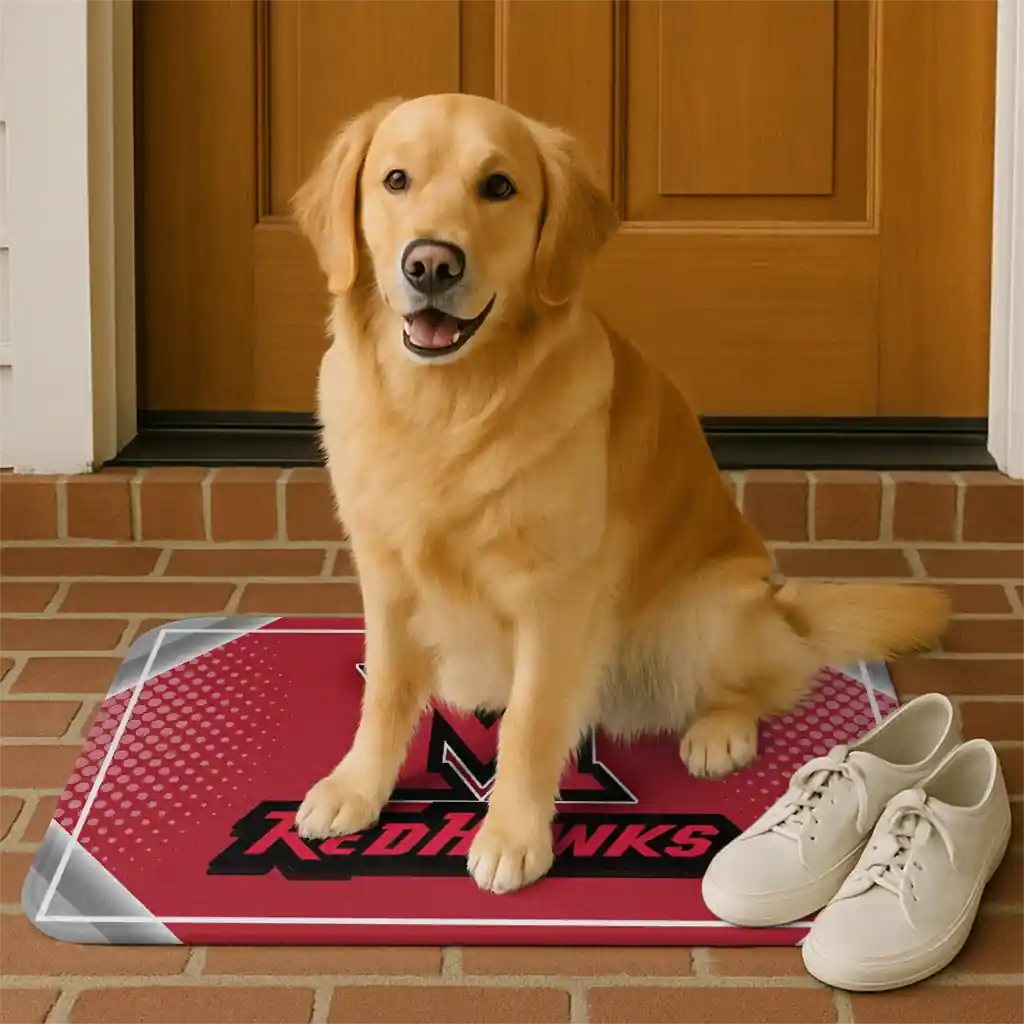 miami-redhawks-silver-halftone-red-doormat-high-quality.webp