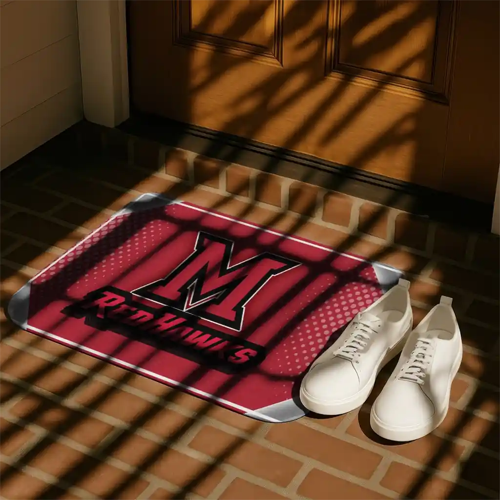 miami-redhawks-silver-halftone-red-doormat-trendy.webp